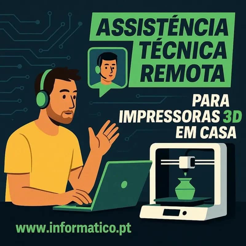 Assistência técnica remota para Impressoras 3D em casa