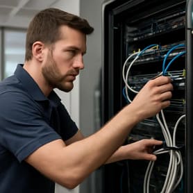 Assistência Técnica Informática para Empresas 1 Técnico a realizar manutenção preventiva num servidor. Assistência Técnica Informática