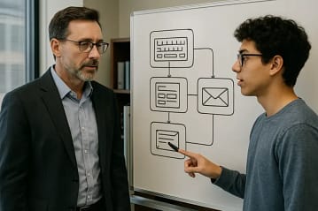 Automatizar Tarefas com IA para simplificar trabalho 2 Ilustração de ferramentas de IA aplicadas na automatização.