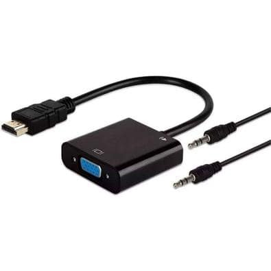 Adaptador HDMI para VGA PROK INF-HDMIVGA02 - com áudio 1 Cabo-Adaptador-Conversor-Hdmi-Para-Vga-Com-Sa-da-P2-De-udio_1648497684_g