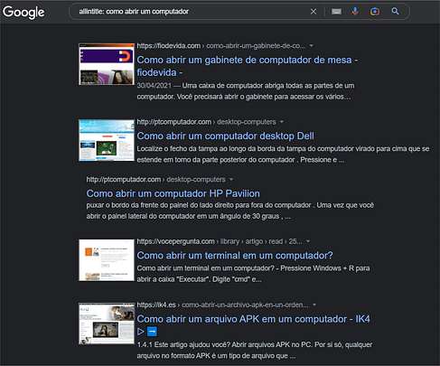 6 coisas que já devia saber sobre o Google Dorks 11 6 coisas que já devia saber sobre o Google Dorks 11