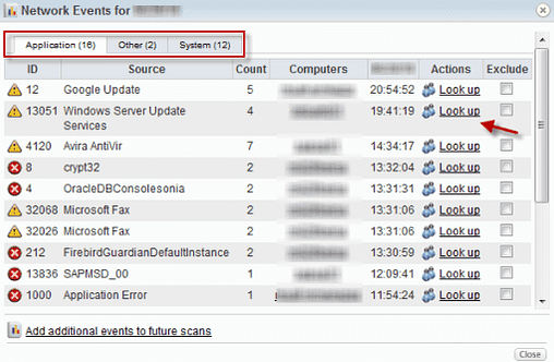 Inventario - Eventos na rede sistemas ferramenta gratis redes informaticos spiceworks