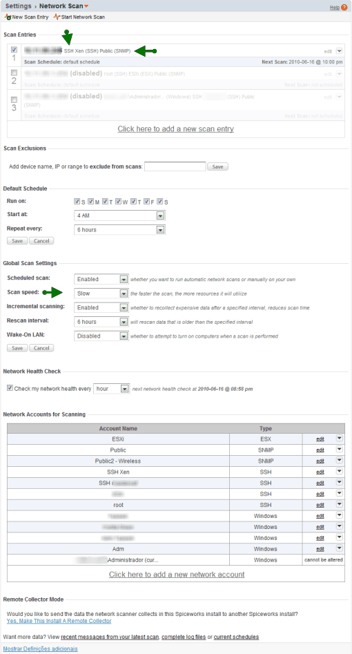 Inventario - Network Scan sistemas ferramenta gratis redes informaticos spiceworks