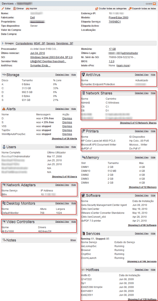 Inventario - Perfil completo 2 sistemas ferramenta gratis redes informaticos spiceworks