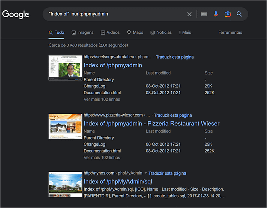 6 coisas que já devia saber sobre o Google Dorks 21 6 coisas que já devia saber sobre o Google Dorks 21