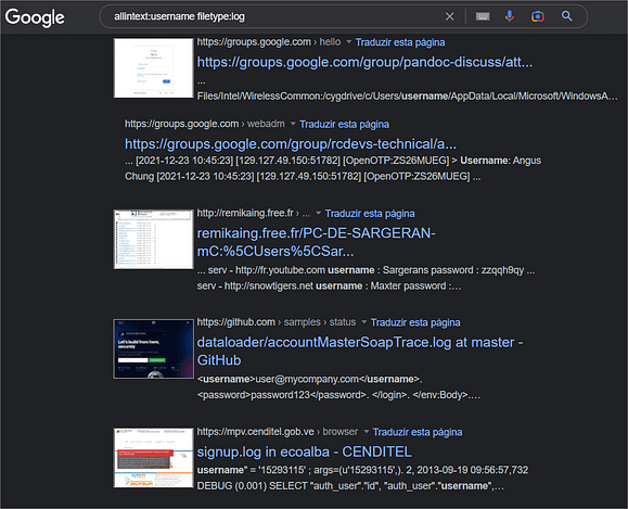 6 coisas que já devia saber sobre o Google Dorks 4 6 coisas que já devia saber sobre o Google Dorks 4
