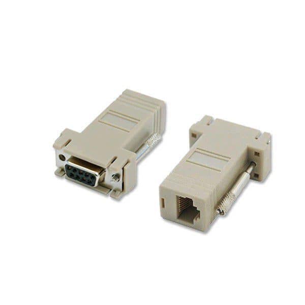 Cabo Adaptador RS232 para RJ45 - Recondicionado 2 db9-female-to-rj45-female-modula