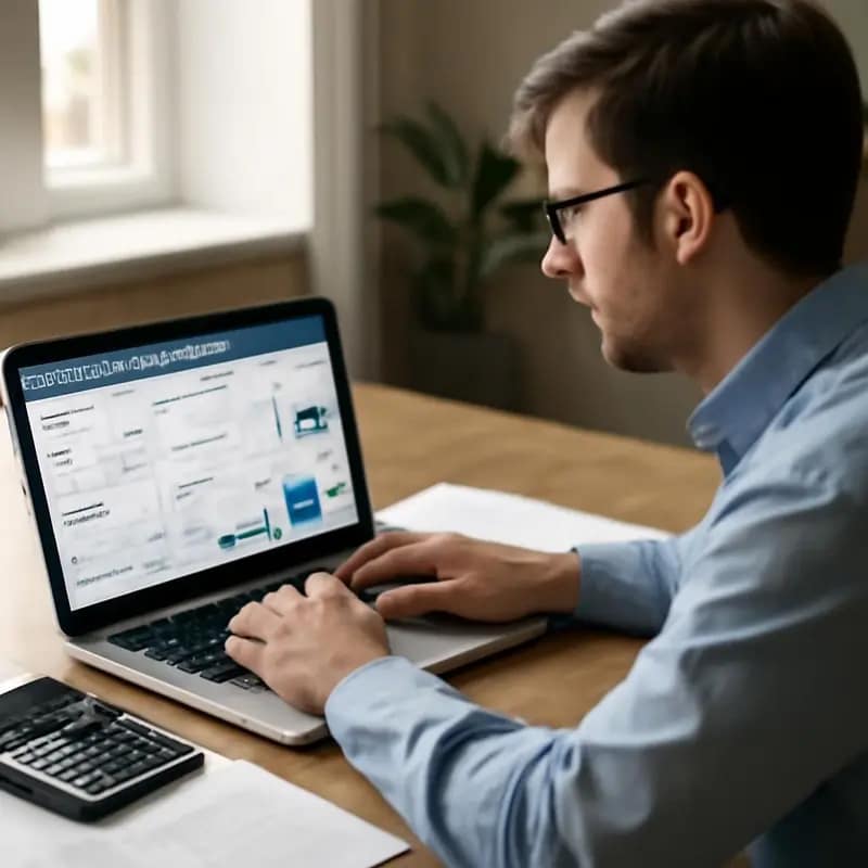 Automação: aliado no crescimento das pequenas Empresas 5 Empresário analisando processos repetitivos para automação.