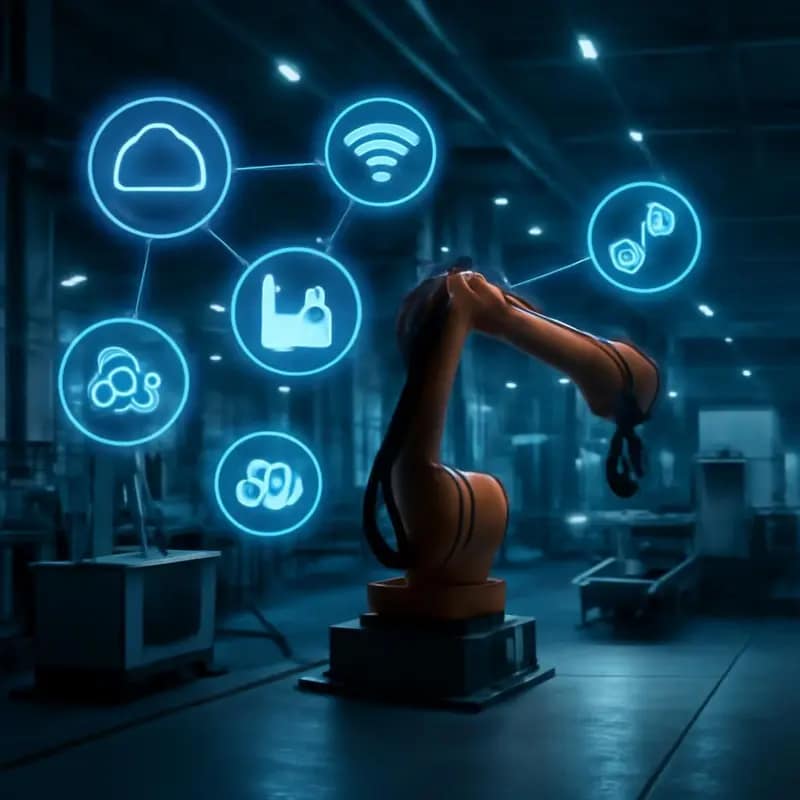 A revolução da IoT e da automação industrial para as PME 7 A Internet das Coisas traz conectividade e inteligência às fábricas.