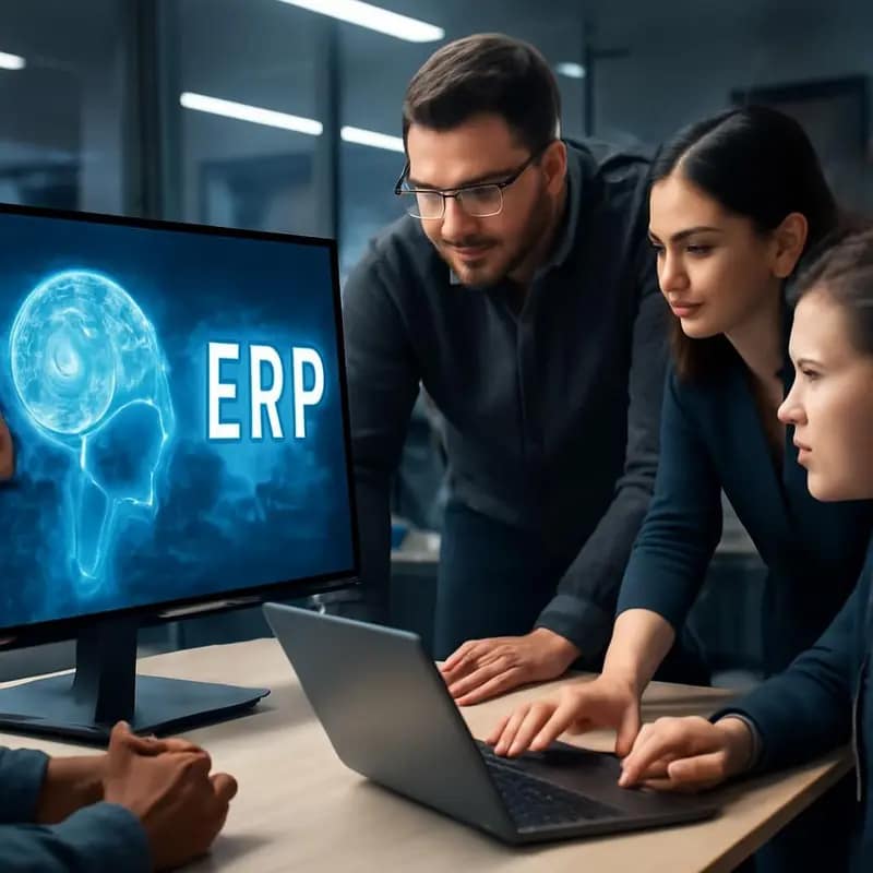 Integração de IA em sistemas ERP para Médias Empresas 5 Visualização de um sistema ERP mostrando integração de diferentes módulos empresariais.