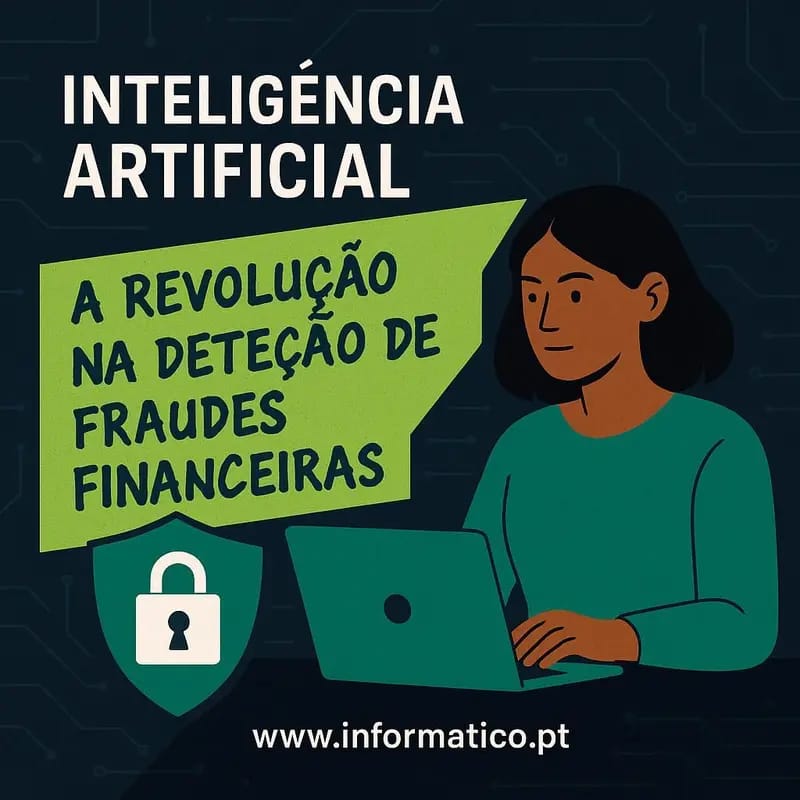 Sistema de IA a detetar fraudes com fluxos de dados e mecanismos de alerta.