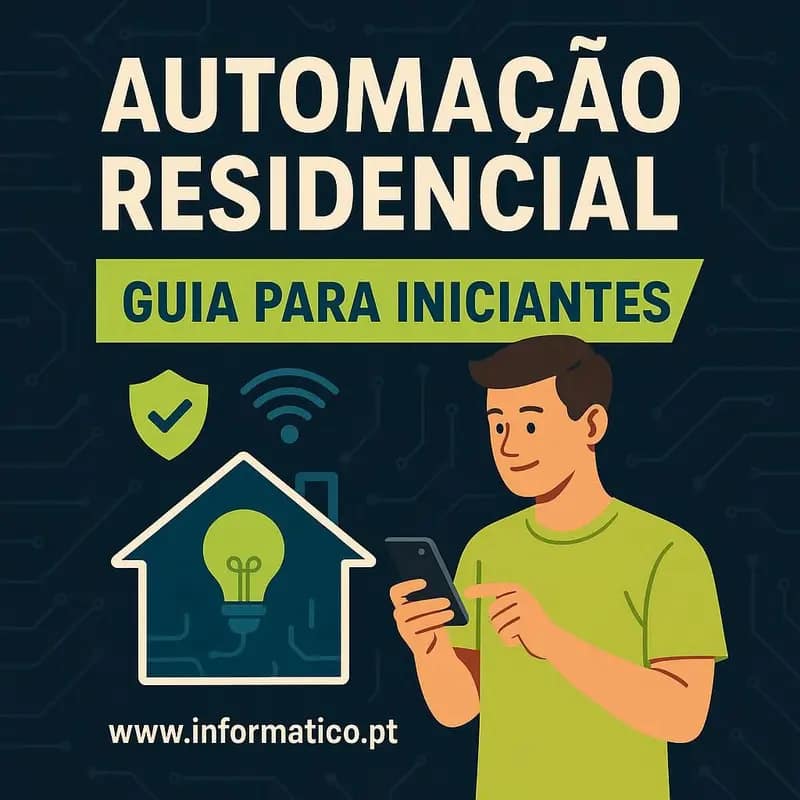 Sala de estar com dispositivos inteligentes e automação.