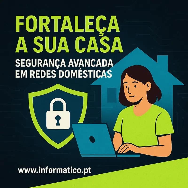 Família na sala rodeada por dispositivos com segurança de rede avançada.