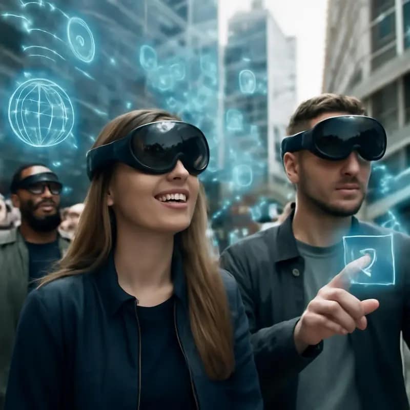 5G e a transformação nos sistemas de telecomunicações 6 Cidade iluminada com dados a fluir, representando o aumento de velocidade e capacidade do 5G.