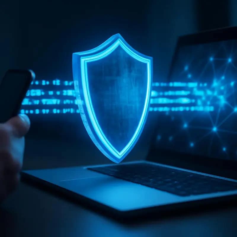 5G e a transformação nos sistemas de telecomunicações 5 Cidade iluminada com dados a fluir, representando o aumento de velocidade e capacidade do 5G.