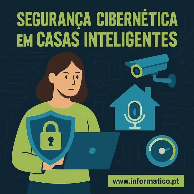 Testar Velocidade internet 38 Casa moderna com dispositivos IoT e proteção de segurança cibernética.